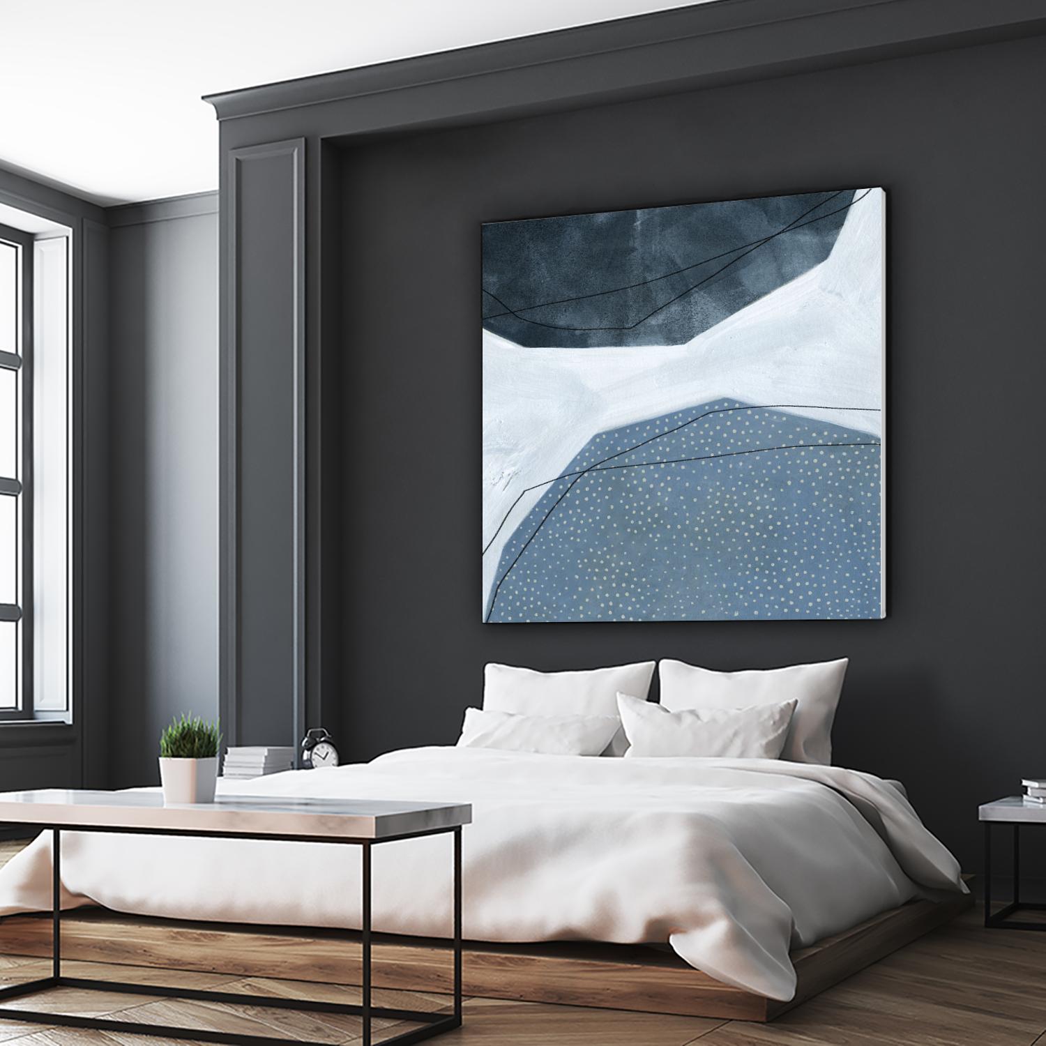 Adjacent Abstraction I by Emma Scarvey on GIANT ART - blue abstract