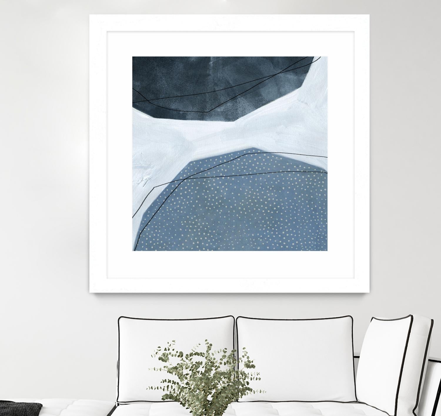 Adjacent Abstraction I by Emma Scarvey on GIANT ART - blue abstract