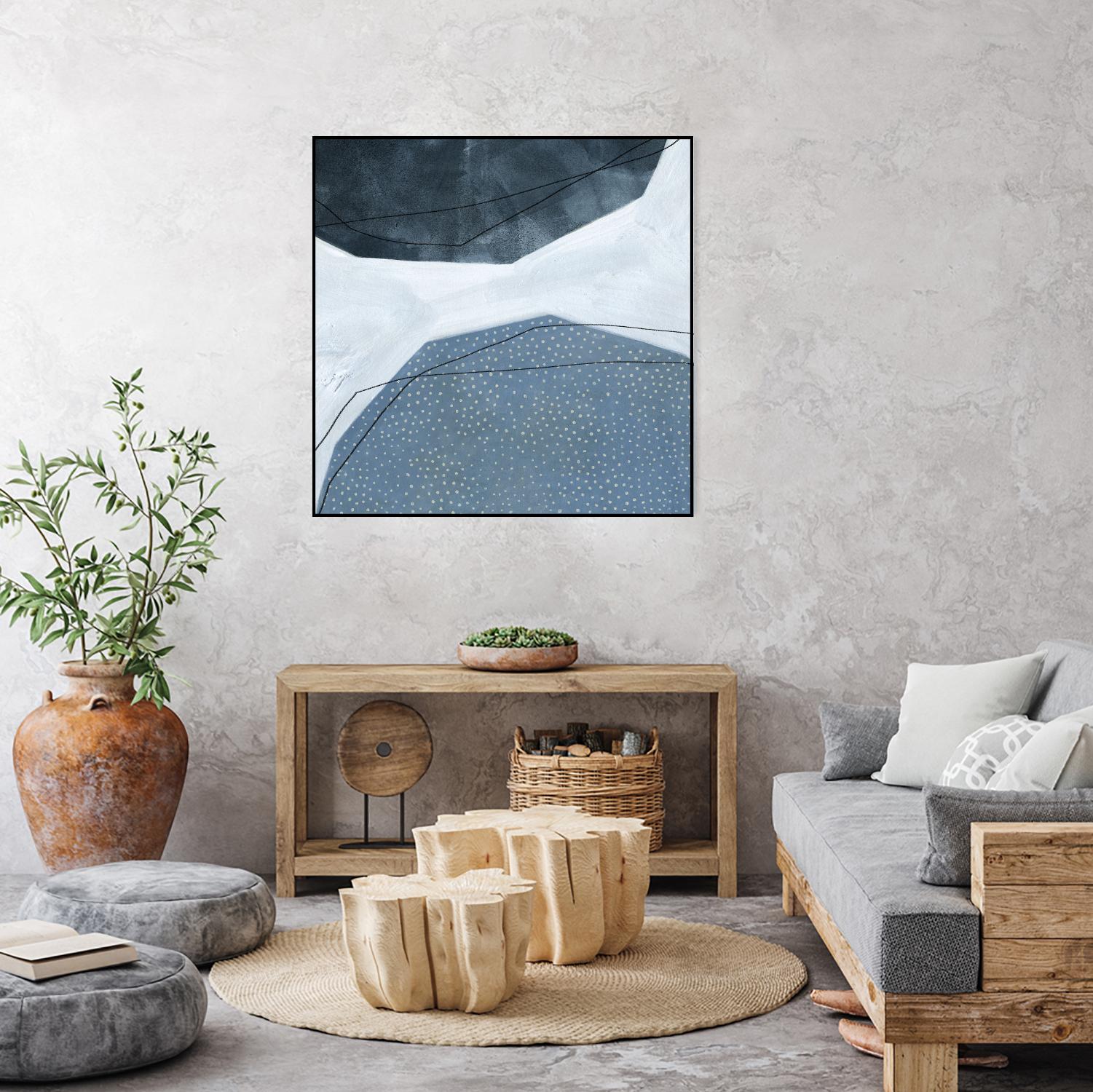 Adjacent Abstraction I by Emma Scarvey on GIANT ART - blue abstract