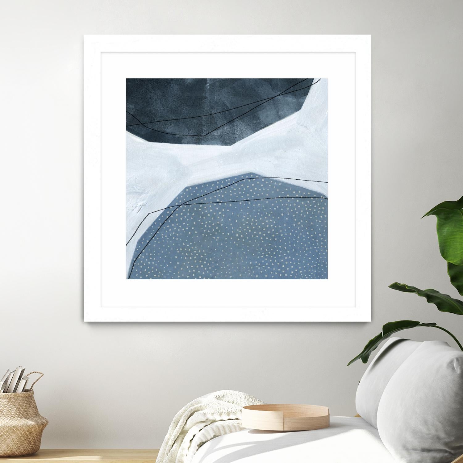 Adjacent Abstraction I by Emma Scarvey on GIANT ART - blue abstract