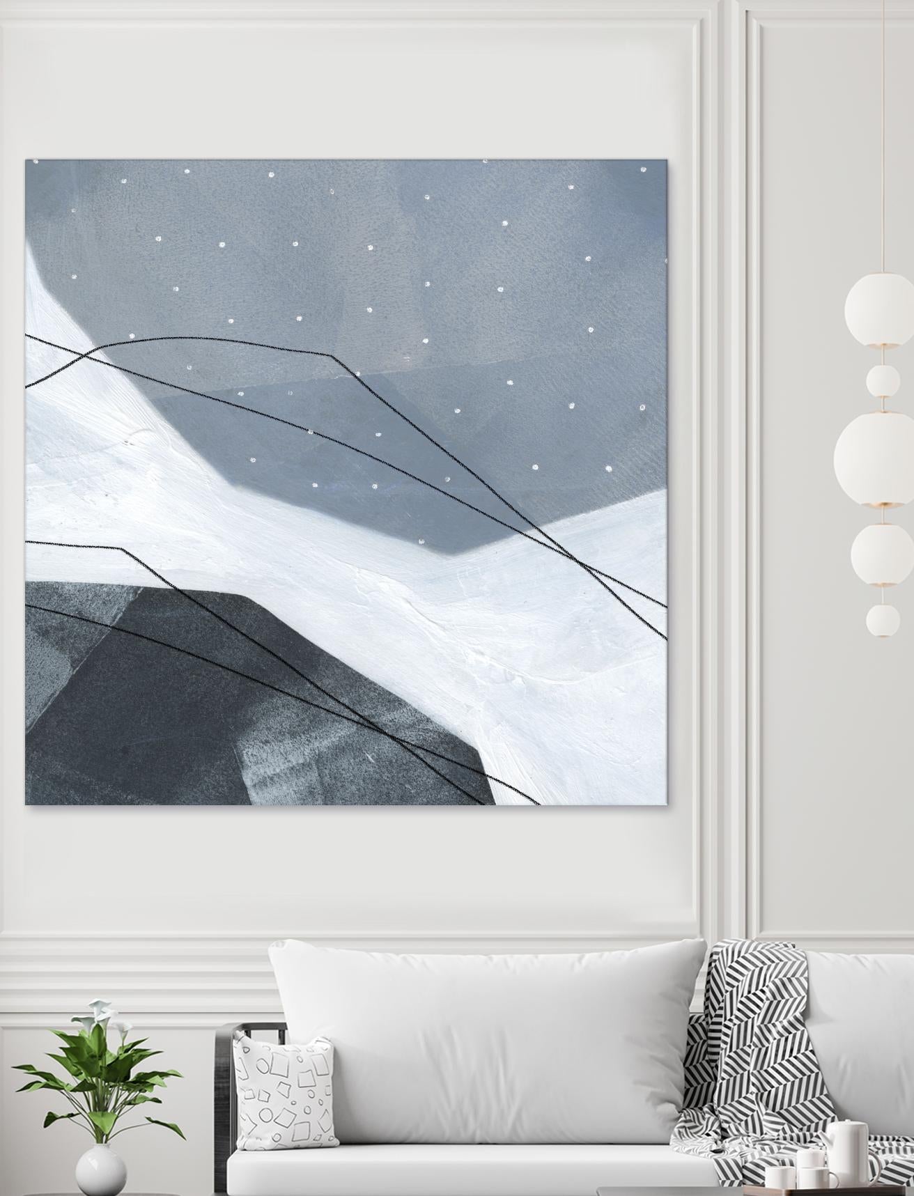 Adjacent Abstraction IV by Emma Scarvey on GIANT ART - blue abstract