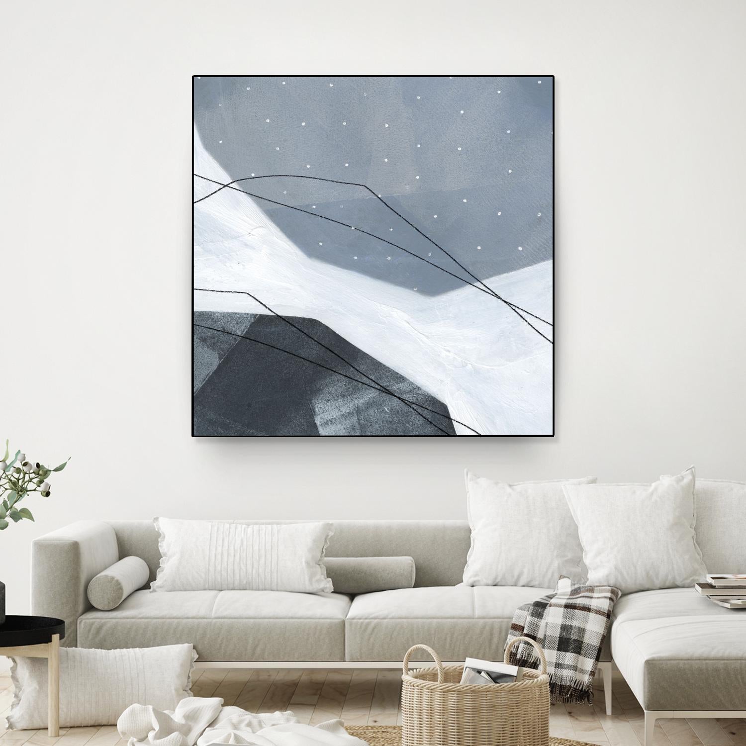 Adjacent Abstraction IV by Emma Scarvey on GIANT ART - blue abstract