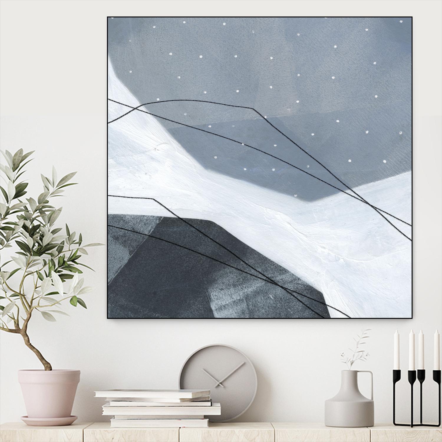 Adjacent Abstraction IV by Emma Scarvey on GIANT ART - blue abstract