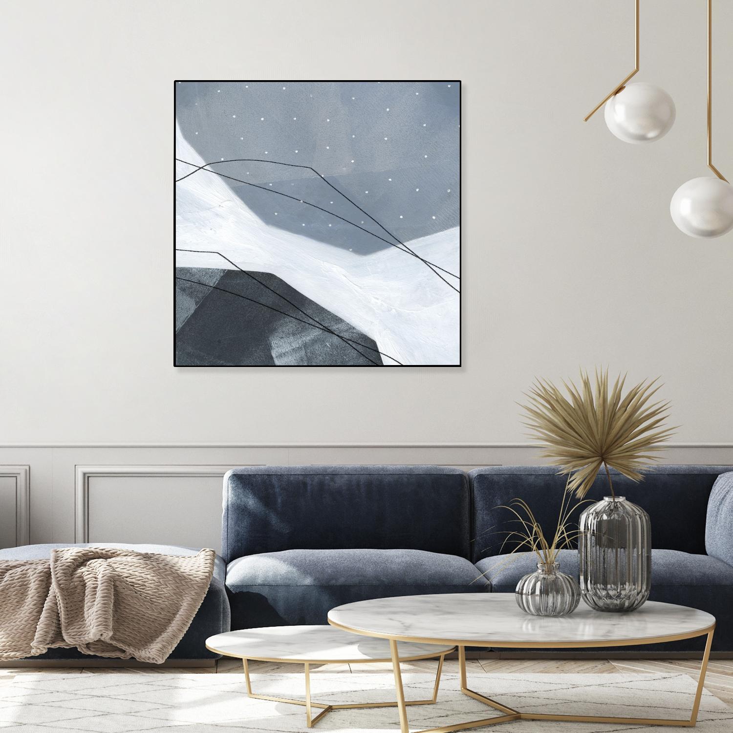 Adjacent Abstraction IV by Emma Scarvey on GIANT ART - blue abstract