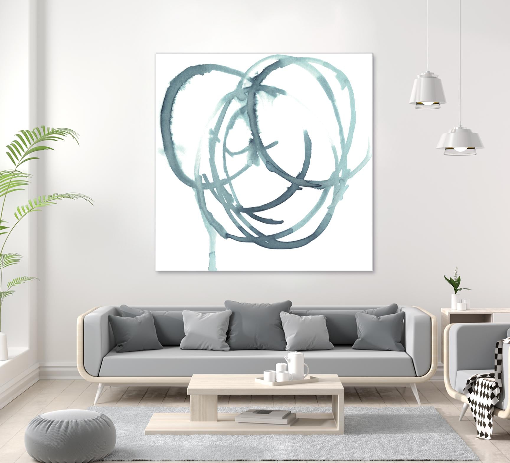 Dizzy I by Jennifer Paxton Parker on GIANT ART - green abstract