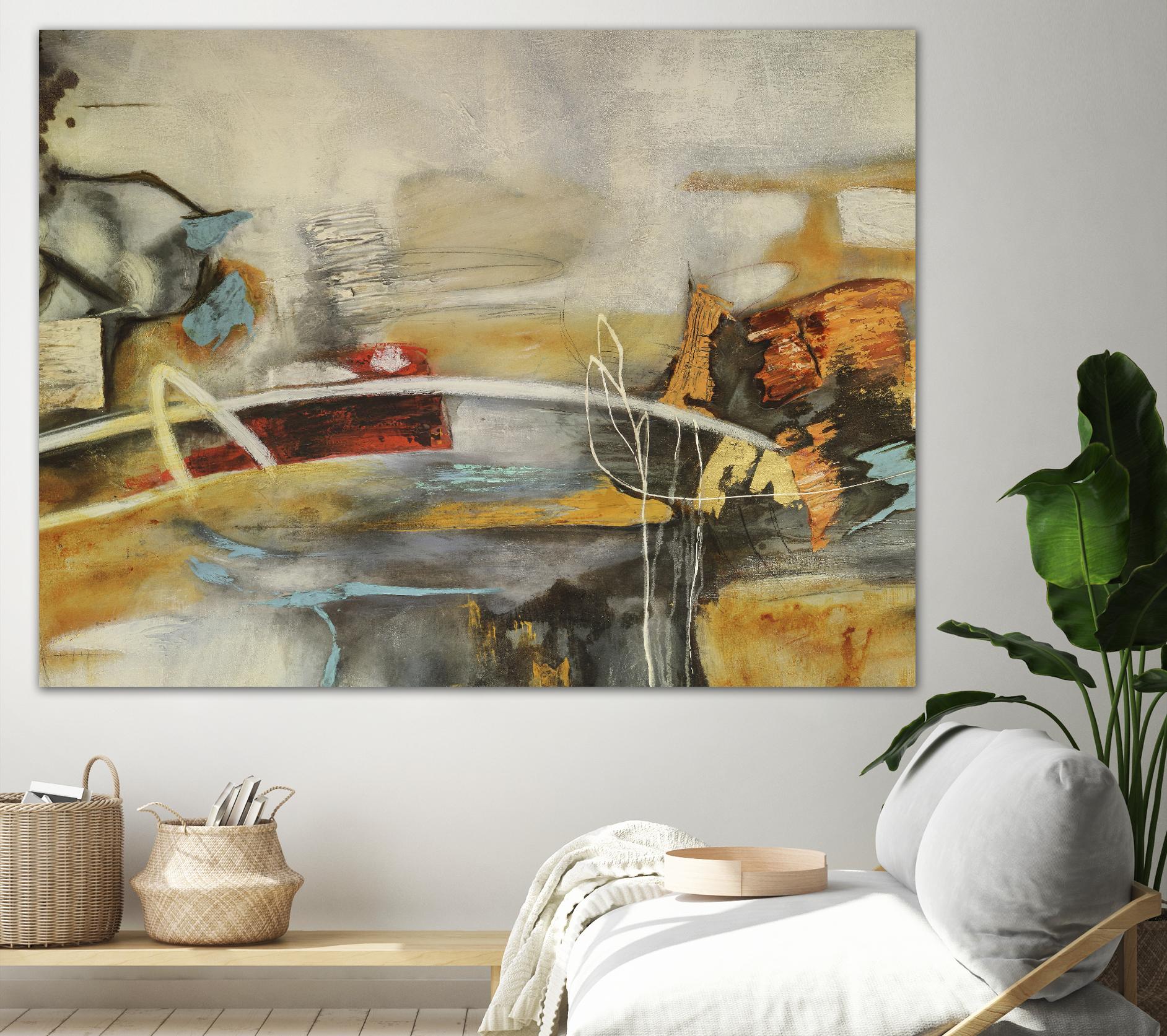 Composicion I by Gabriela Villarreal on GIANT ART - yellow abstract