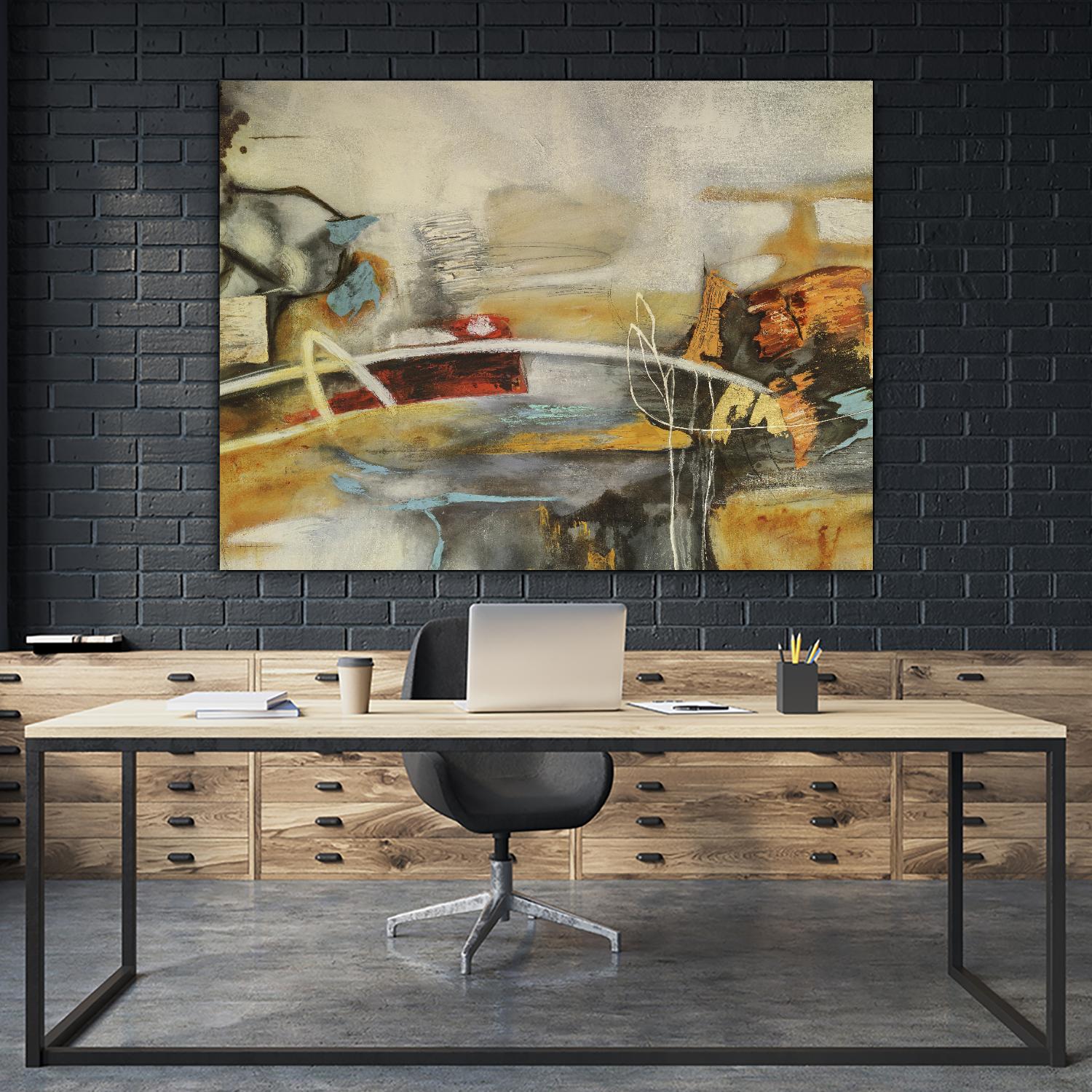 Composicion I by Gabriela Villarreal on GIANT ART - yellow abstract