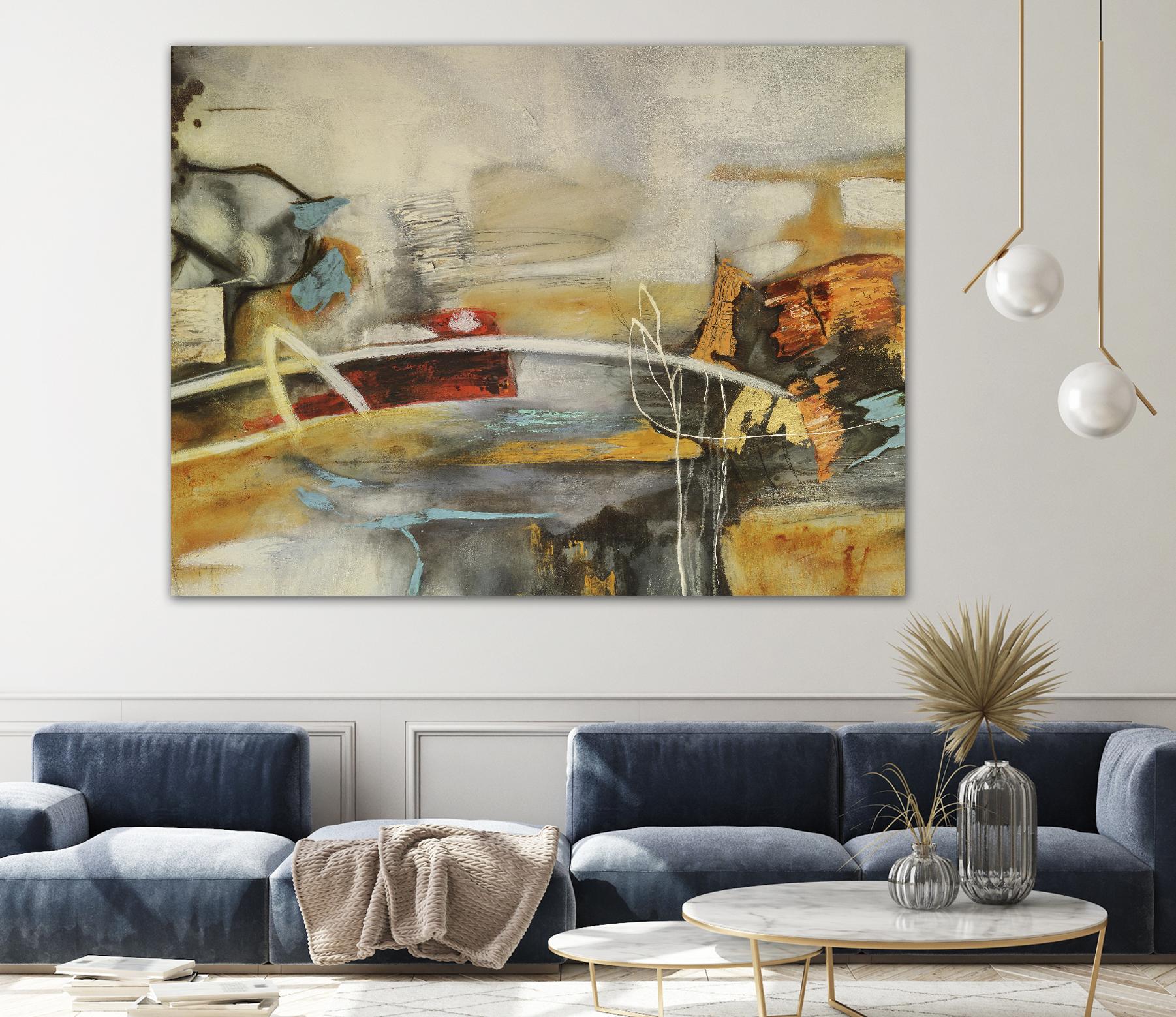 Composicion I by Gabriela Villarreal on GIANT ART - yellow abstract