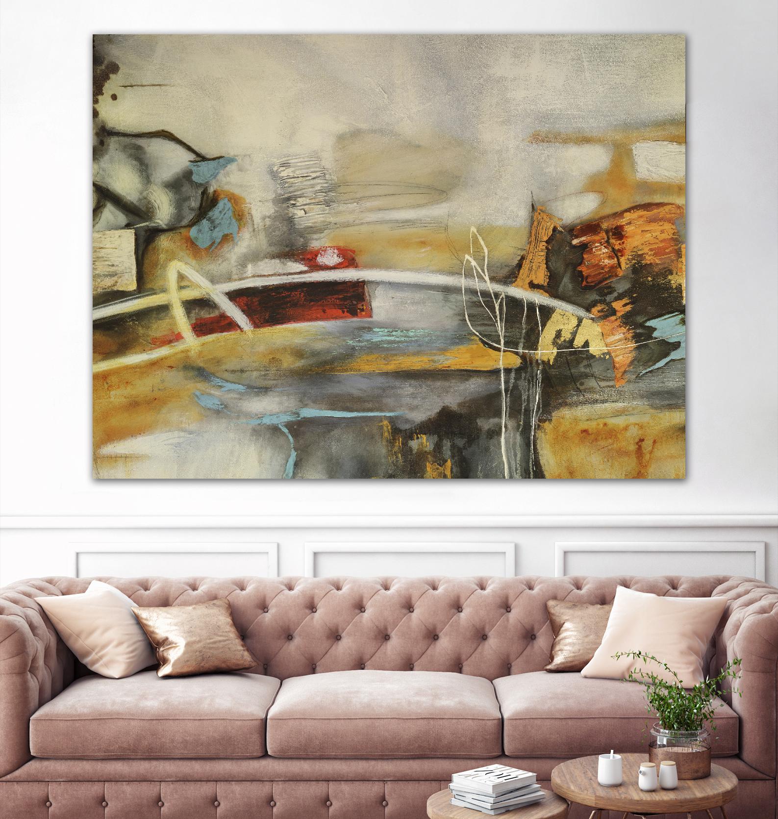 Composicion I by Gabriela Villarreal on GIANT ART - yellow abstract