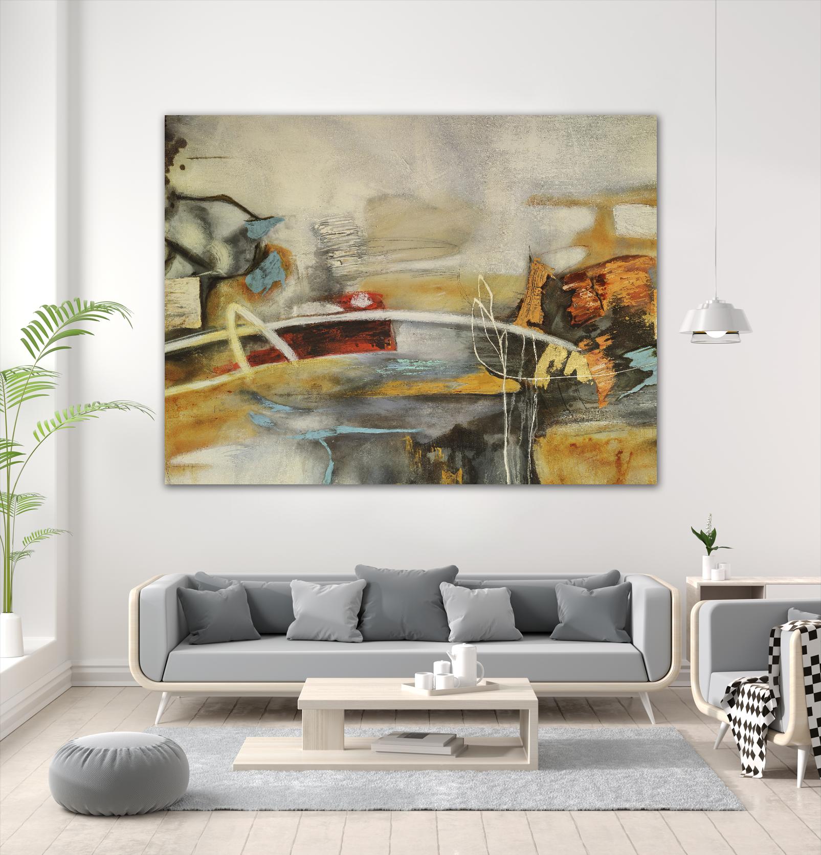 Composicion I by Gabriela Villarreal on GIANT ART - yellow abstract