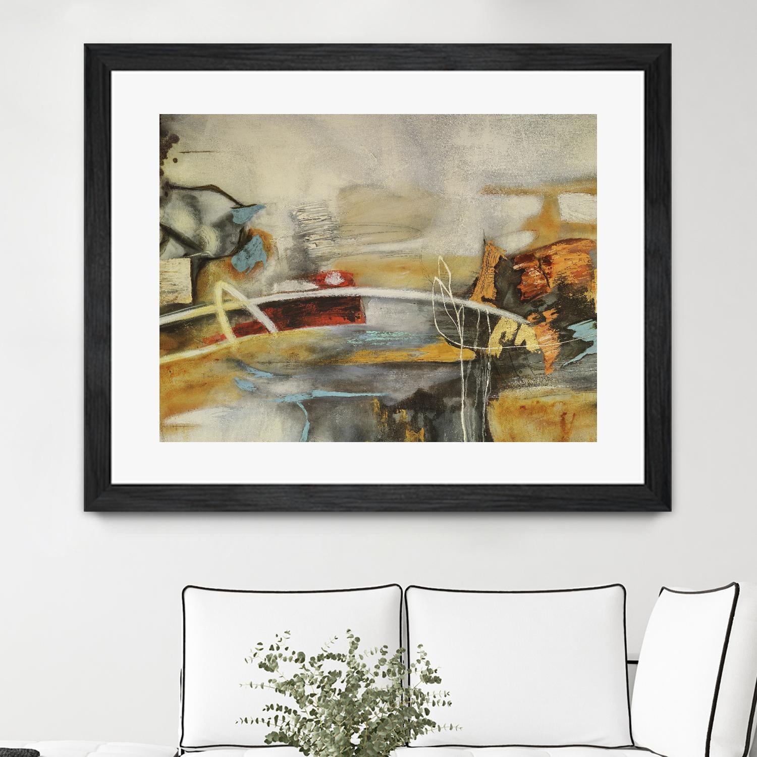 Composicion I by Gabriela Villarreal on GIANT ART - yellow abstract