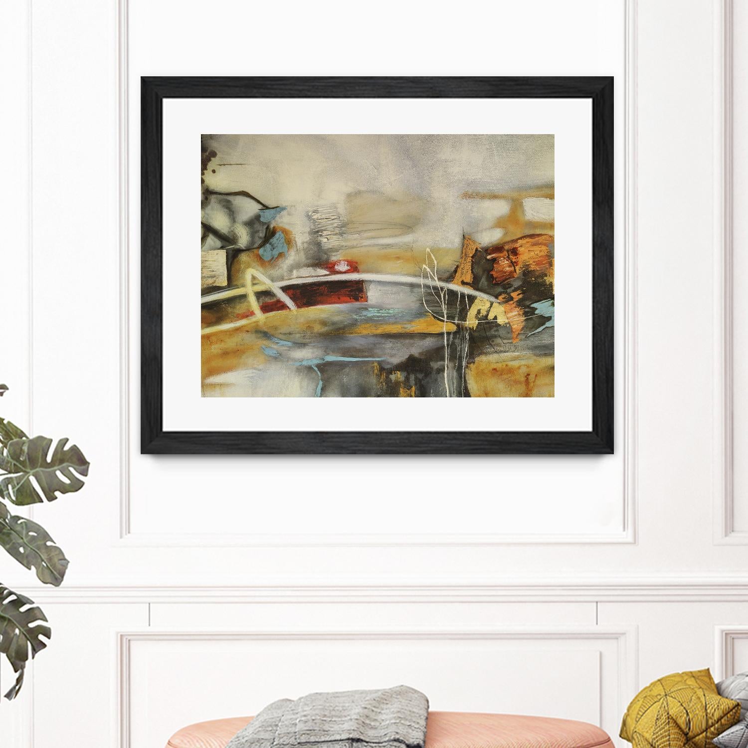 Composicion I by Gabriela Villarreal on GIANT ART - yellow abstract