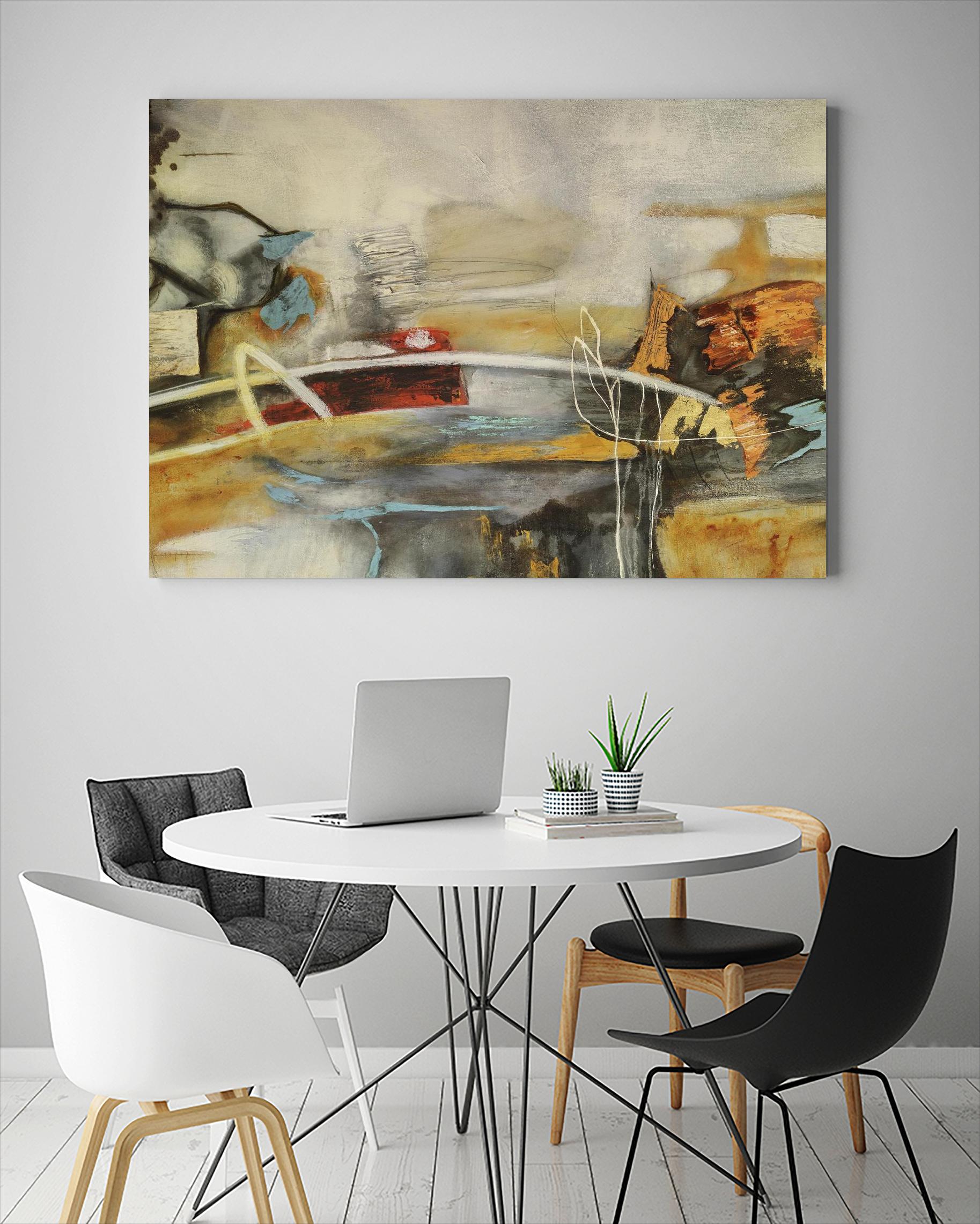 Composicion I by Gabriela Villarreal on GIANT ART - yellow abstract