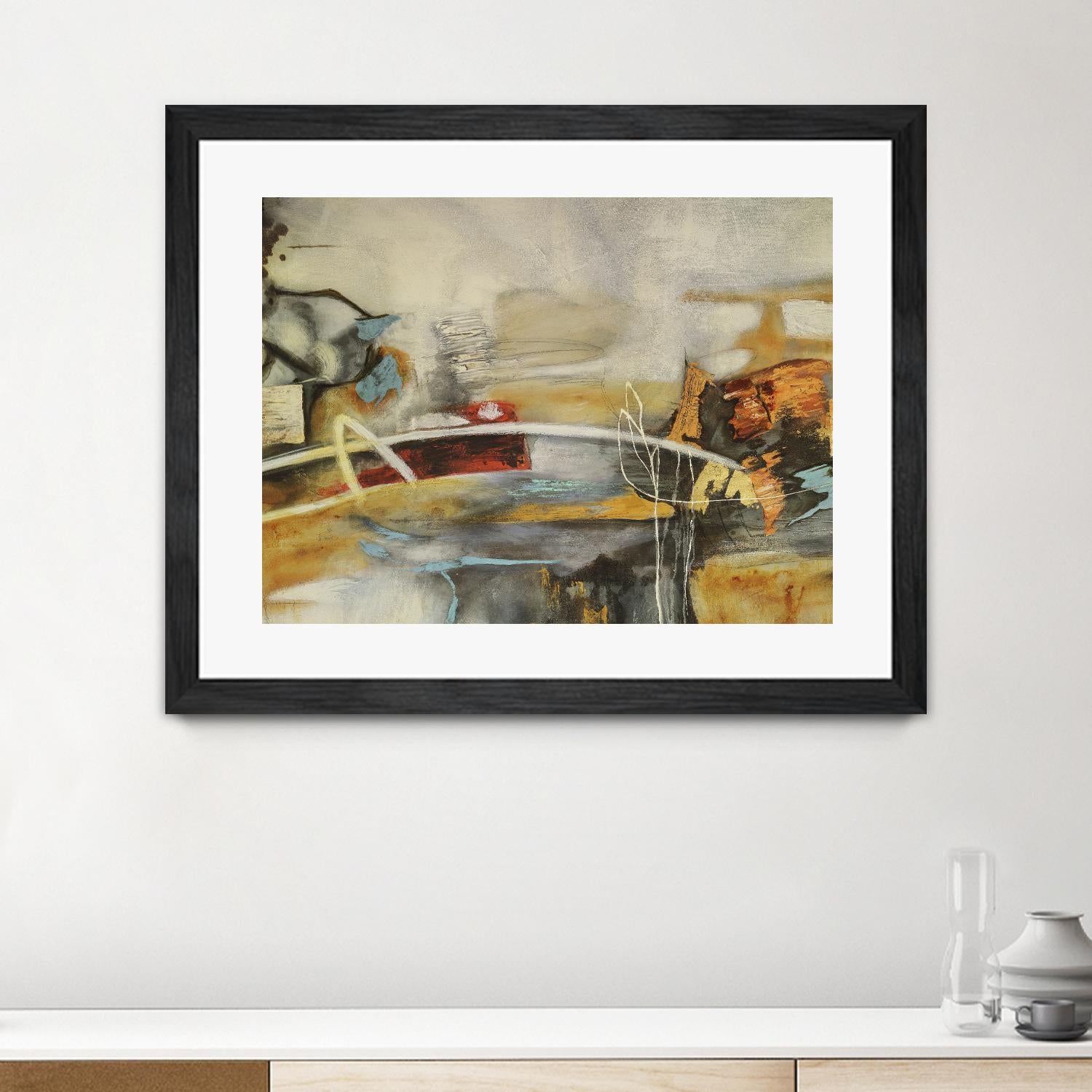 Composicion I by Gabriela Villarreal on GIANT ART - yellow abstract