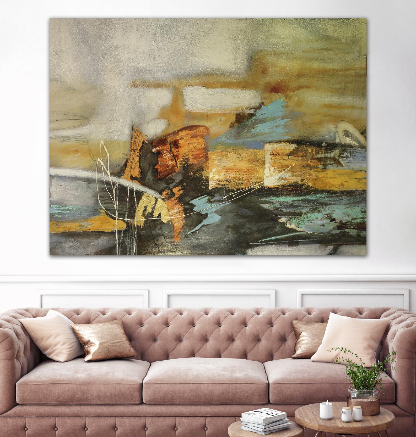 Composicion II by Gabriela Villarreal on GIANT ART - yellow abstract