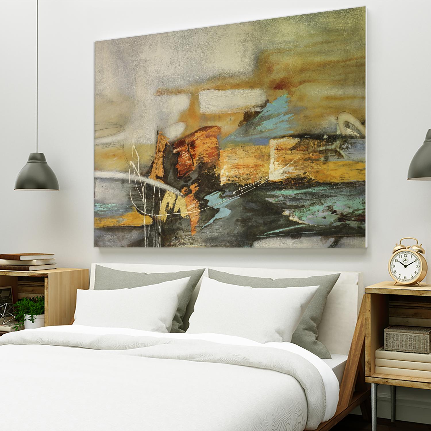 Composicion II by Gabriela Villarreal on GIANT ART - yellow abstract