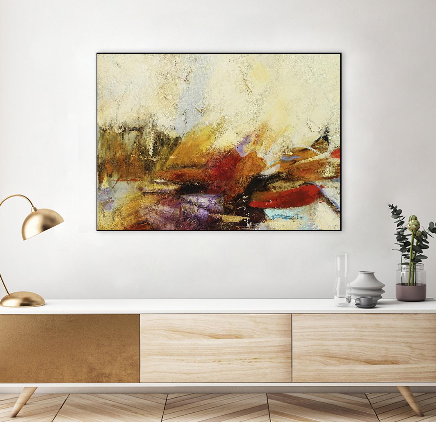 Feteen II by Gabriela Villarreal on GIANT ART - pink abstract