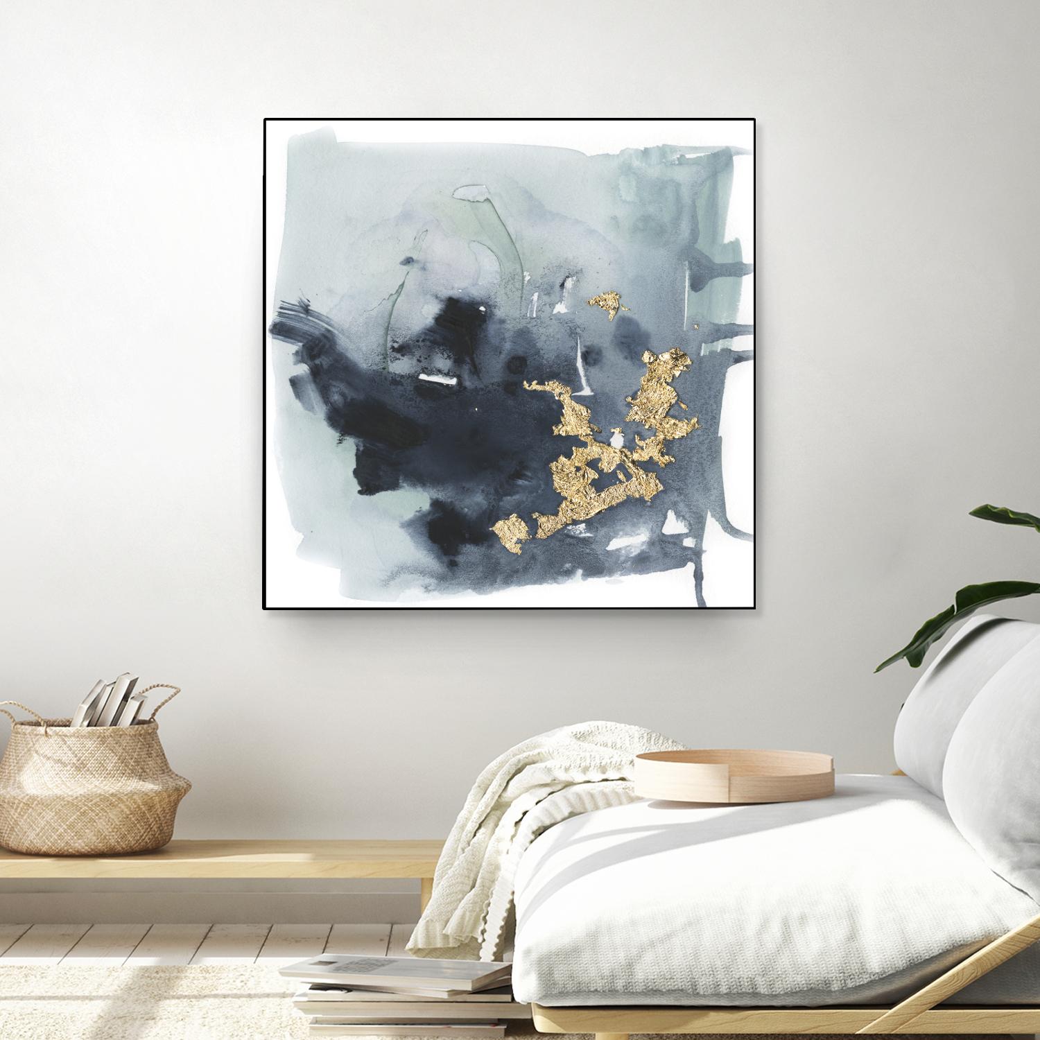 Cerulean & Gold I by Victoria Borges on GIANT ART - abstract