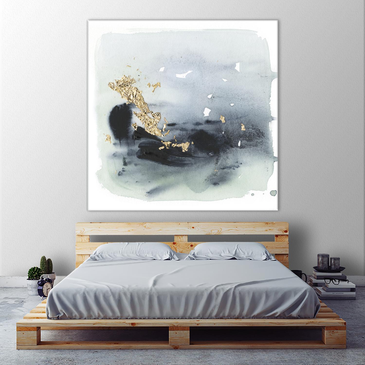 Cerulean & Gold II by Victoria Borges on GIANT ART - abstract