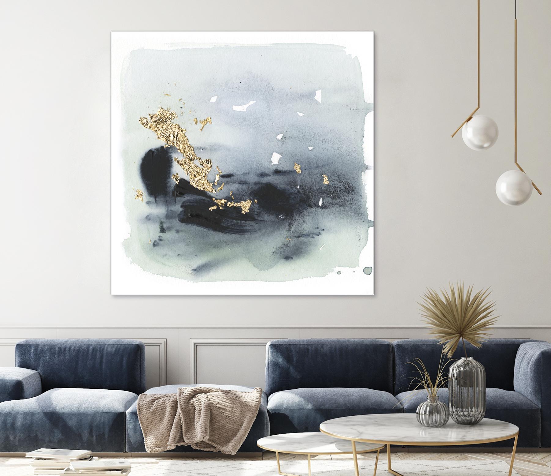 Cerulean & Gold II by Victoria Borges on GIANT ART - abstract