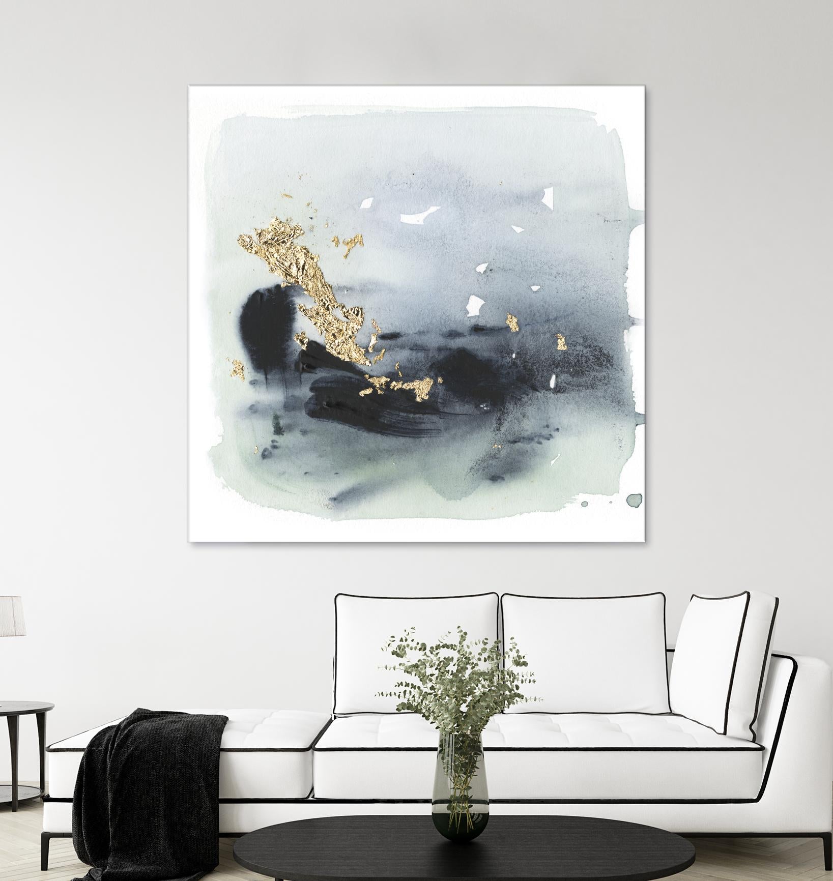 Cerulean & Gold II by Victoria Borges on GIANT ART - abstract