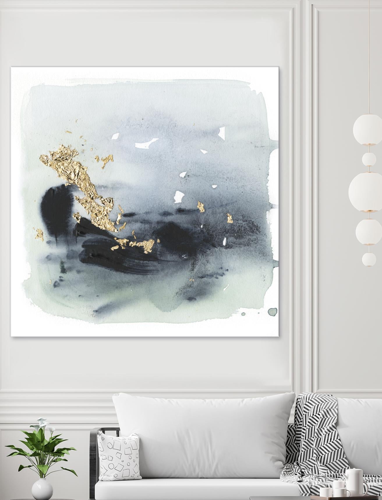 Cerulean & Gold II by Victoria Borges on GIANT ART - abstract