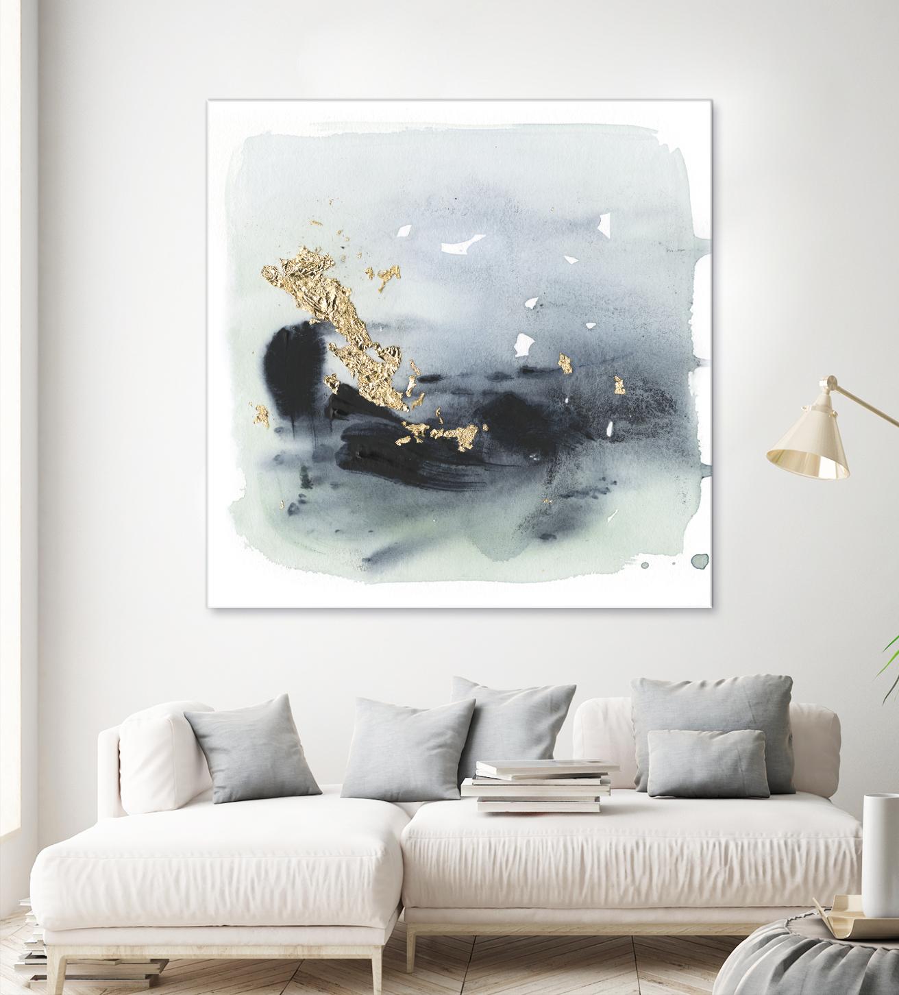 Cerulean & Gold II by Victoria Borges on GIANT ART - abstract