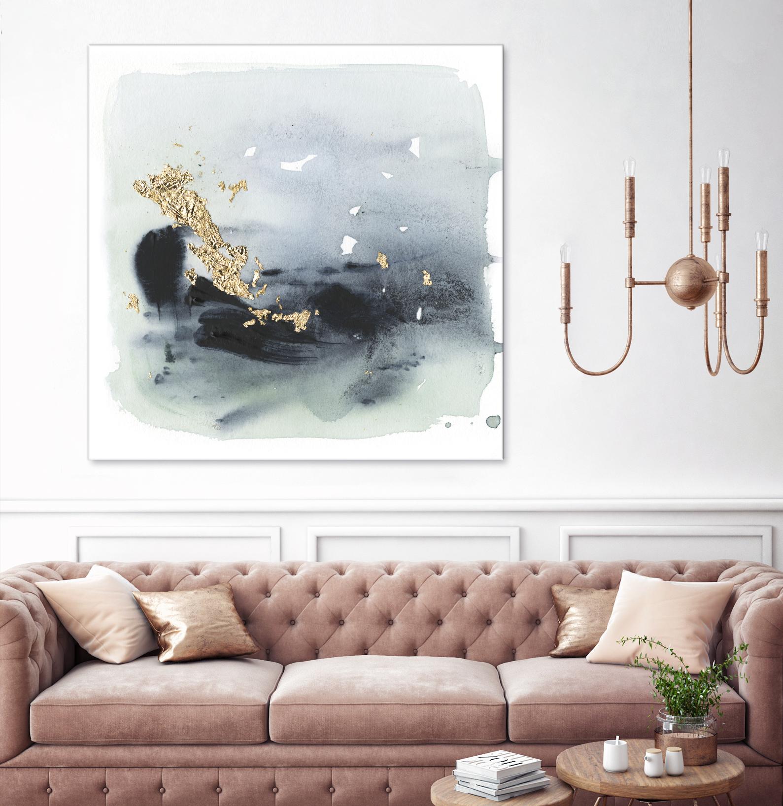 Cerulean & Gold II by Victoria Borges on GIANT ART - abstract