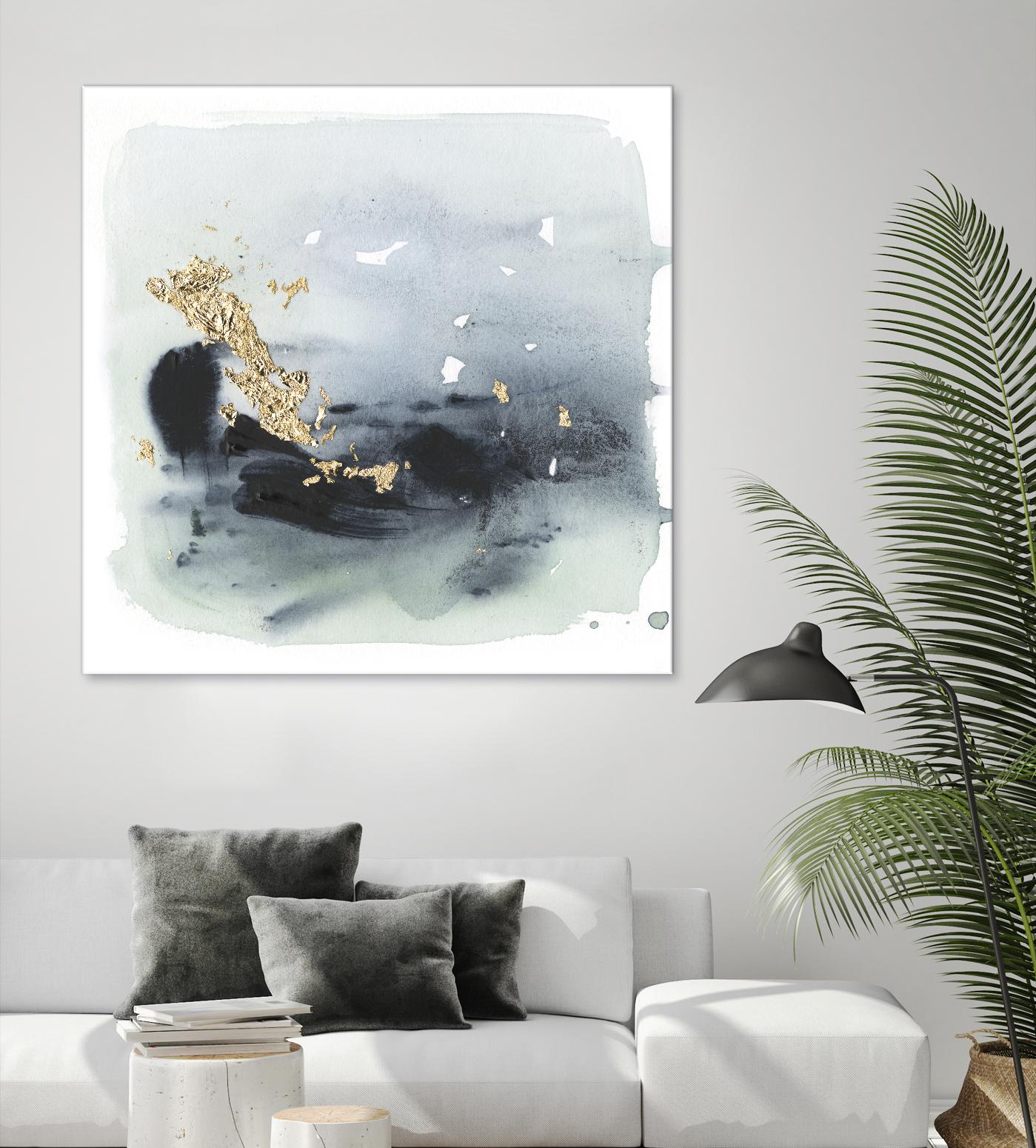 Cerulean & Gold II by Victoria Borges on GIANT ART - abstract