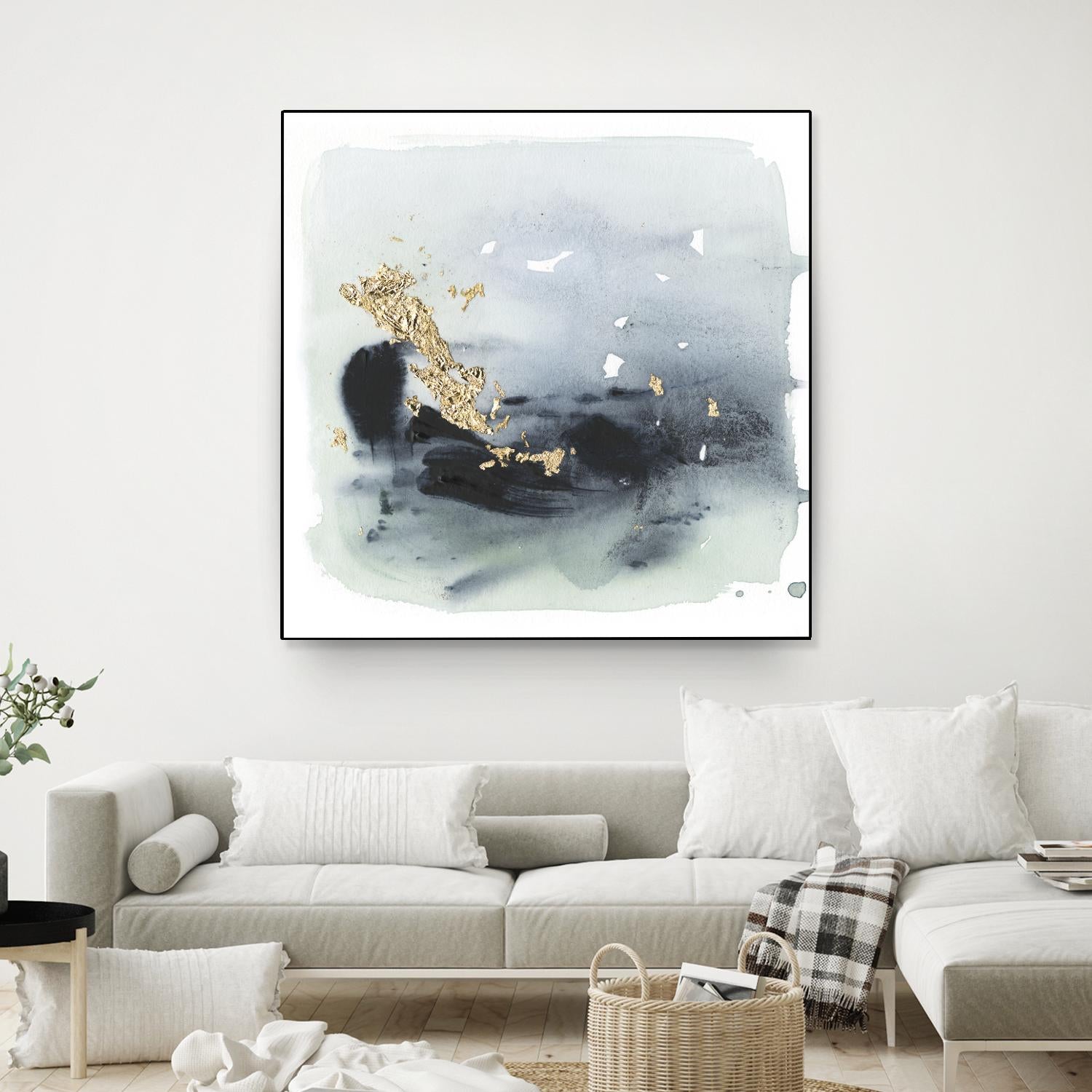 Cerulean & Gold II by Victoria Borges on GIANT ART - abstract