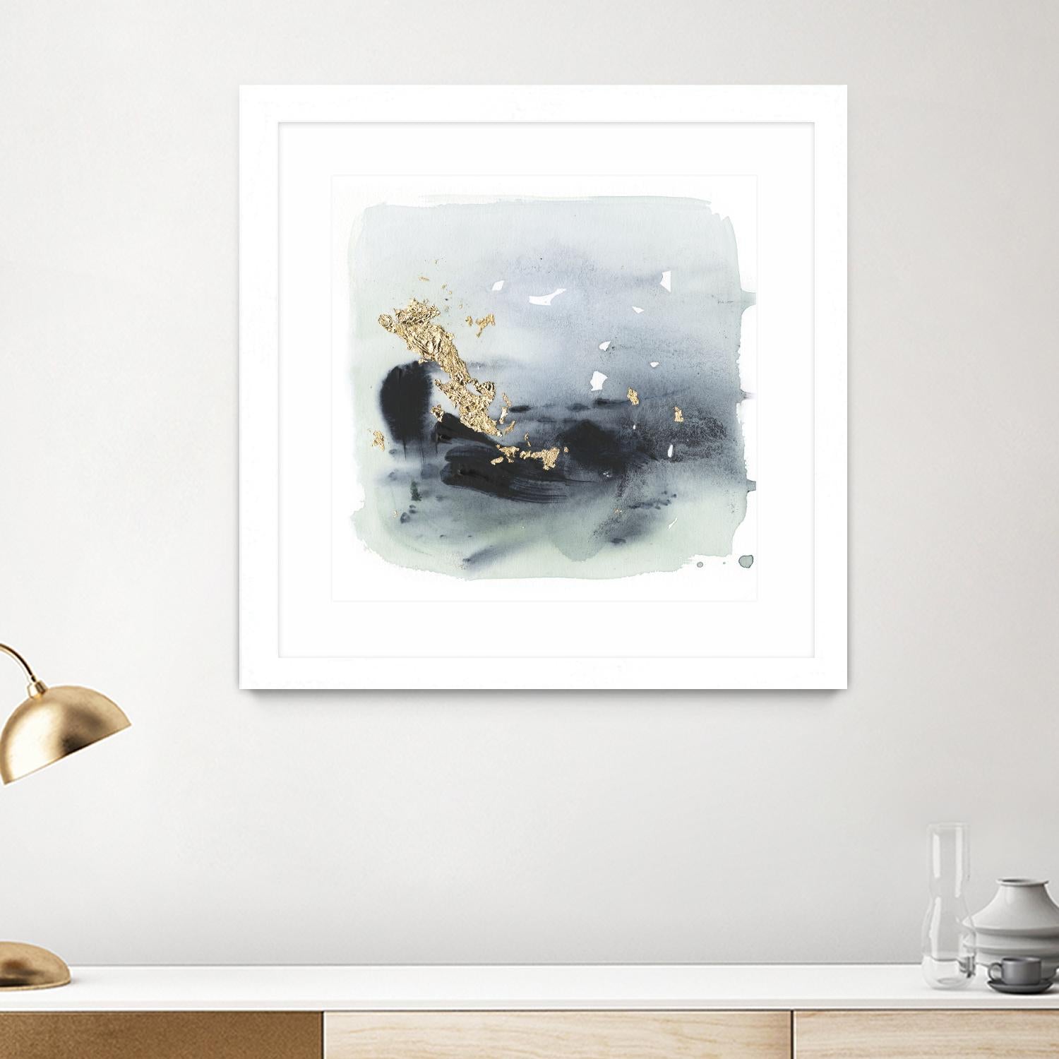 Cerulean & Gold II by Victoria Borges on GIANT ART - abstract