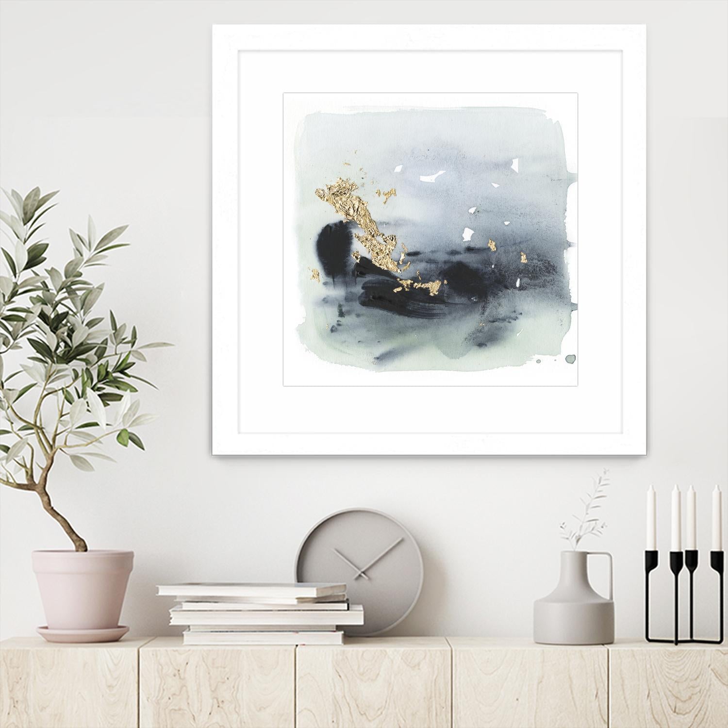 Cerulean & Gold II by Victoria Borges on GIANT ART - abstract