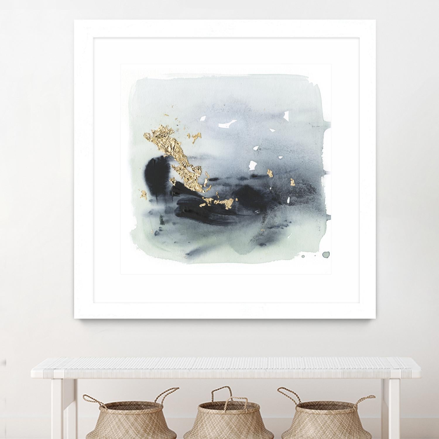 Cerulean & Gold II by Victoria Borges on GIANT ART - abstract