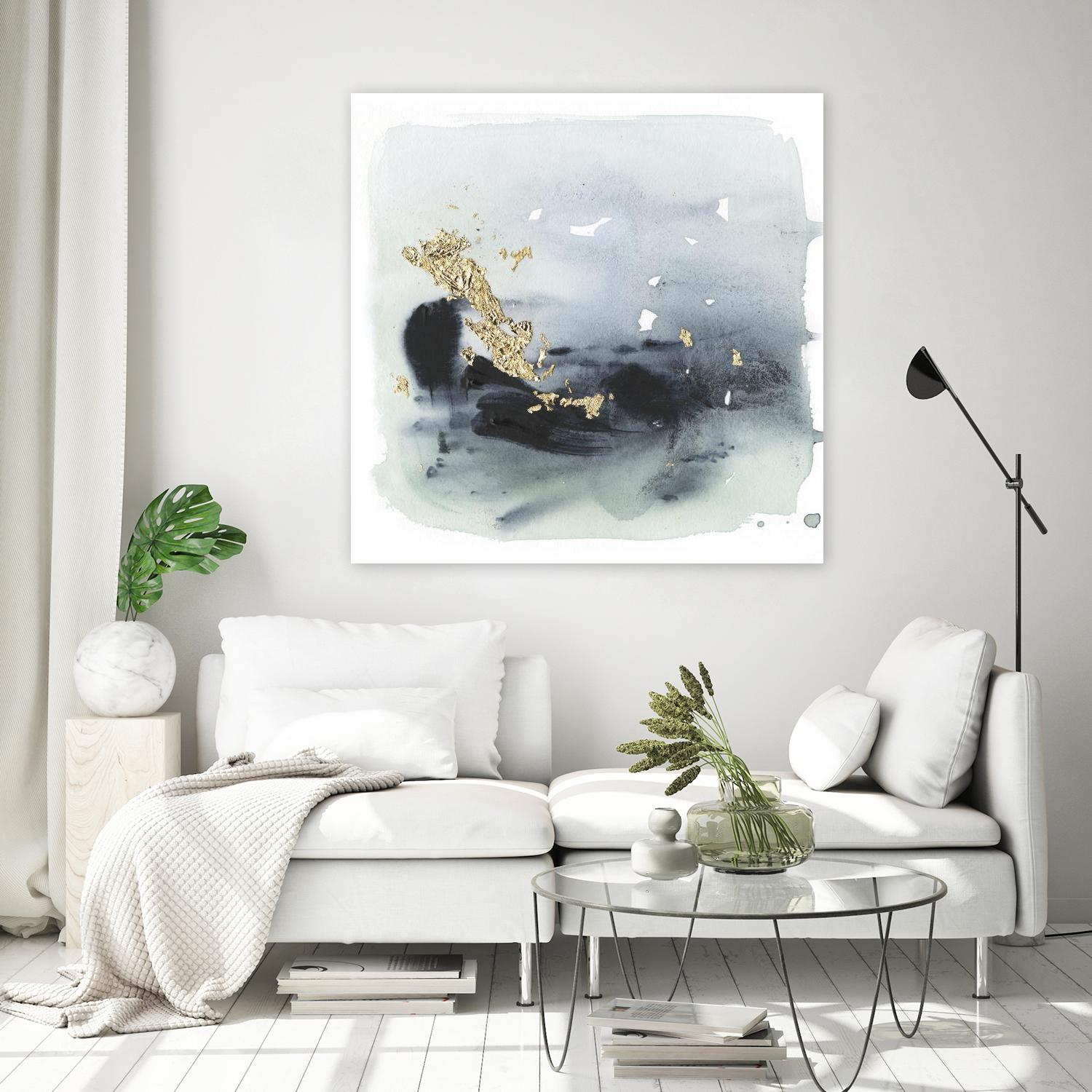 Cerulean & Gold II by Victoria Borges on GIANT ART - abstract