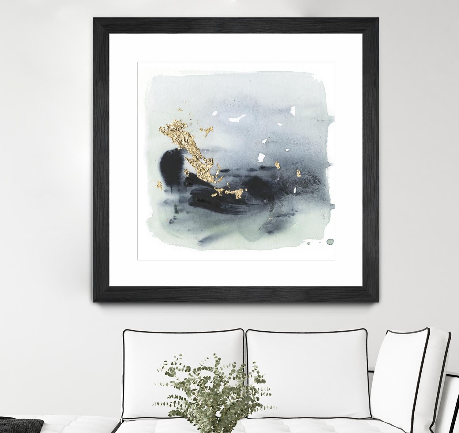 Cerulean & Gold II by Victoria Borges on GIANT ART - abstract