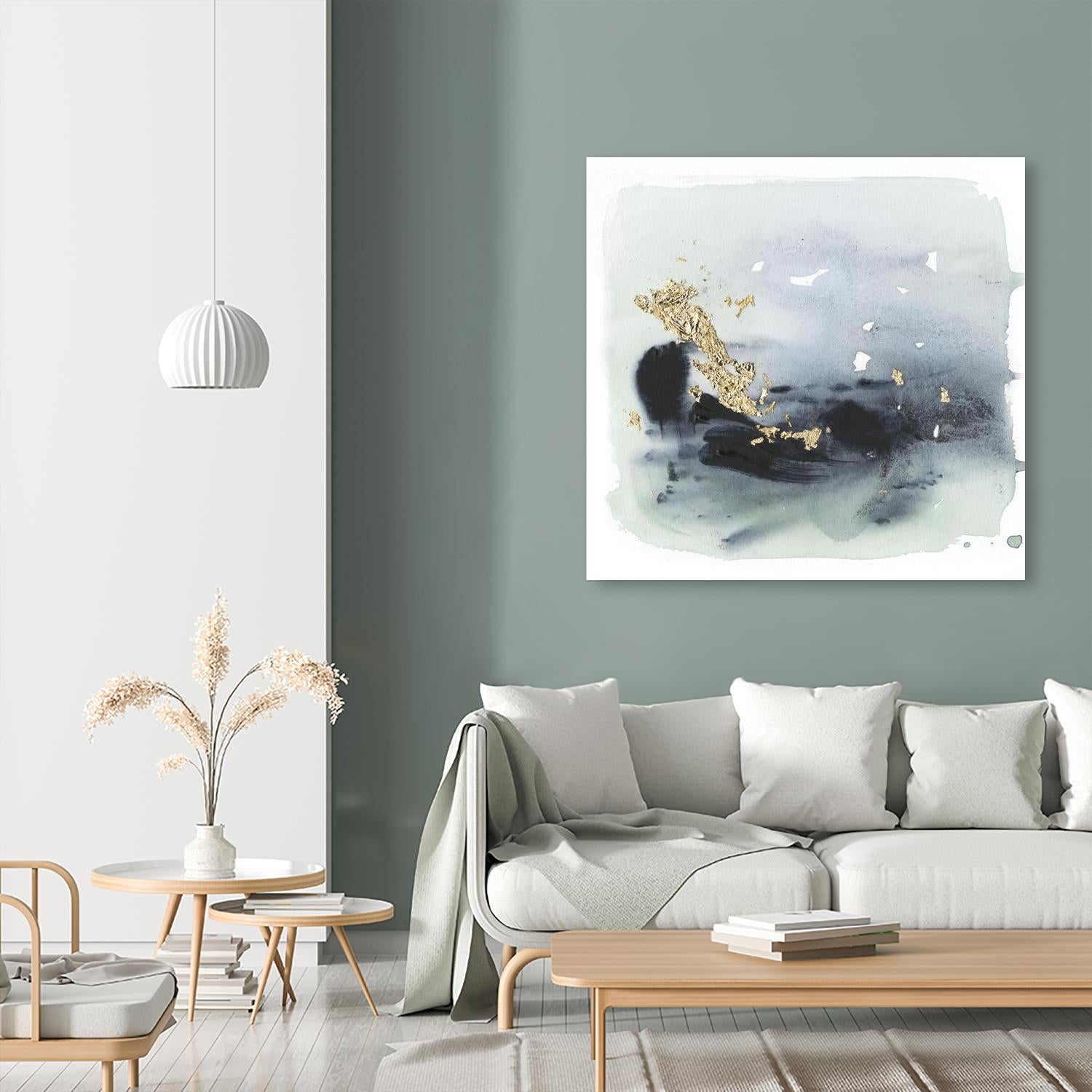 Cerulean & Gold II by Victoria Borges on GIANT ART - abstract