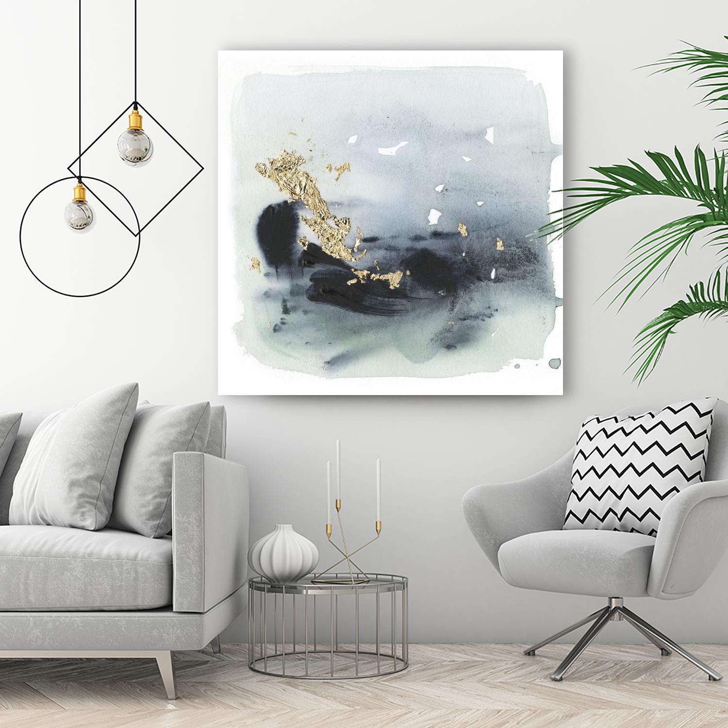 Cerulean & Gold II by Victoria Borges on GIANT ART - abstract