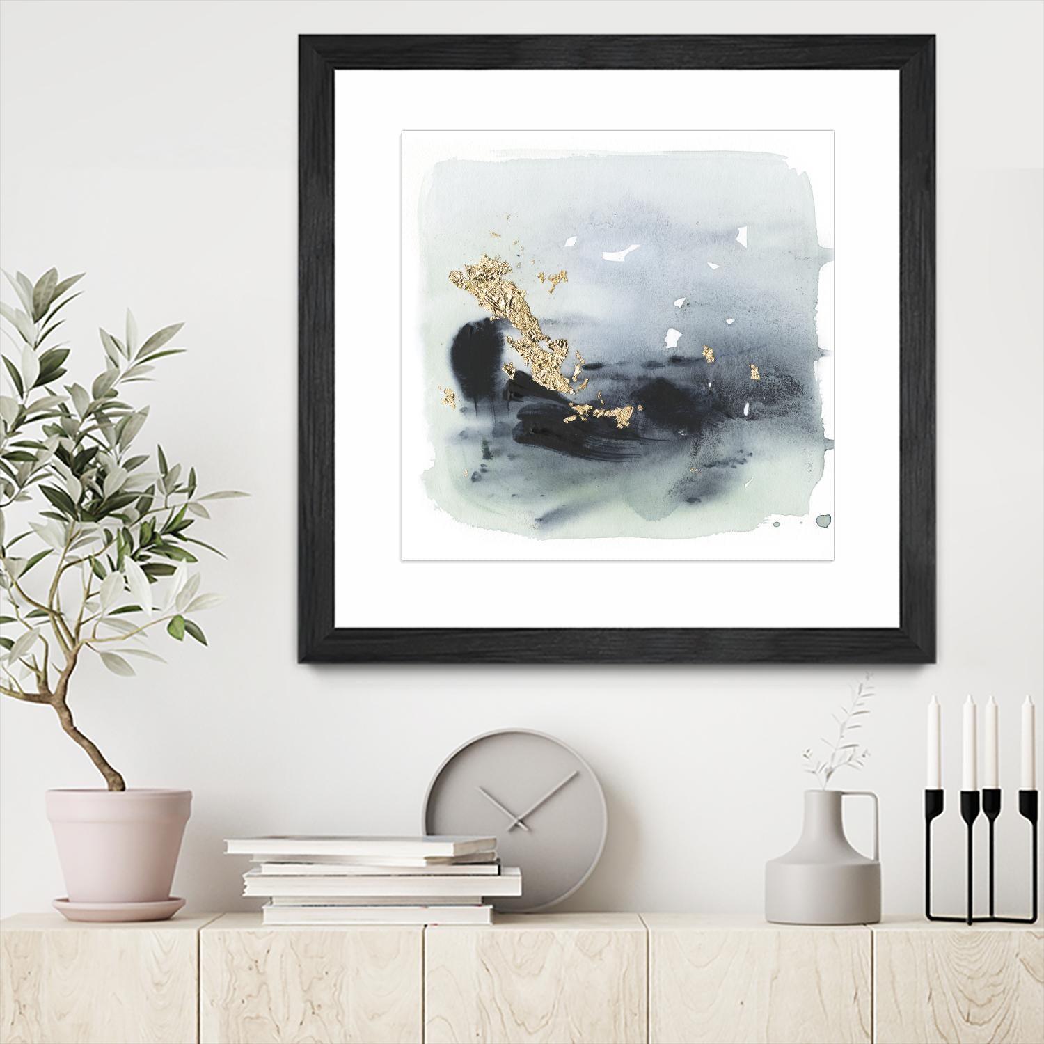 Cerulean & Gold II by Victoria Borges on GIANT ART - abstract