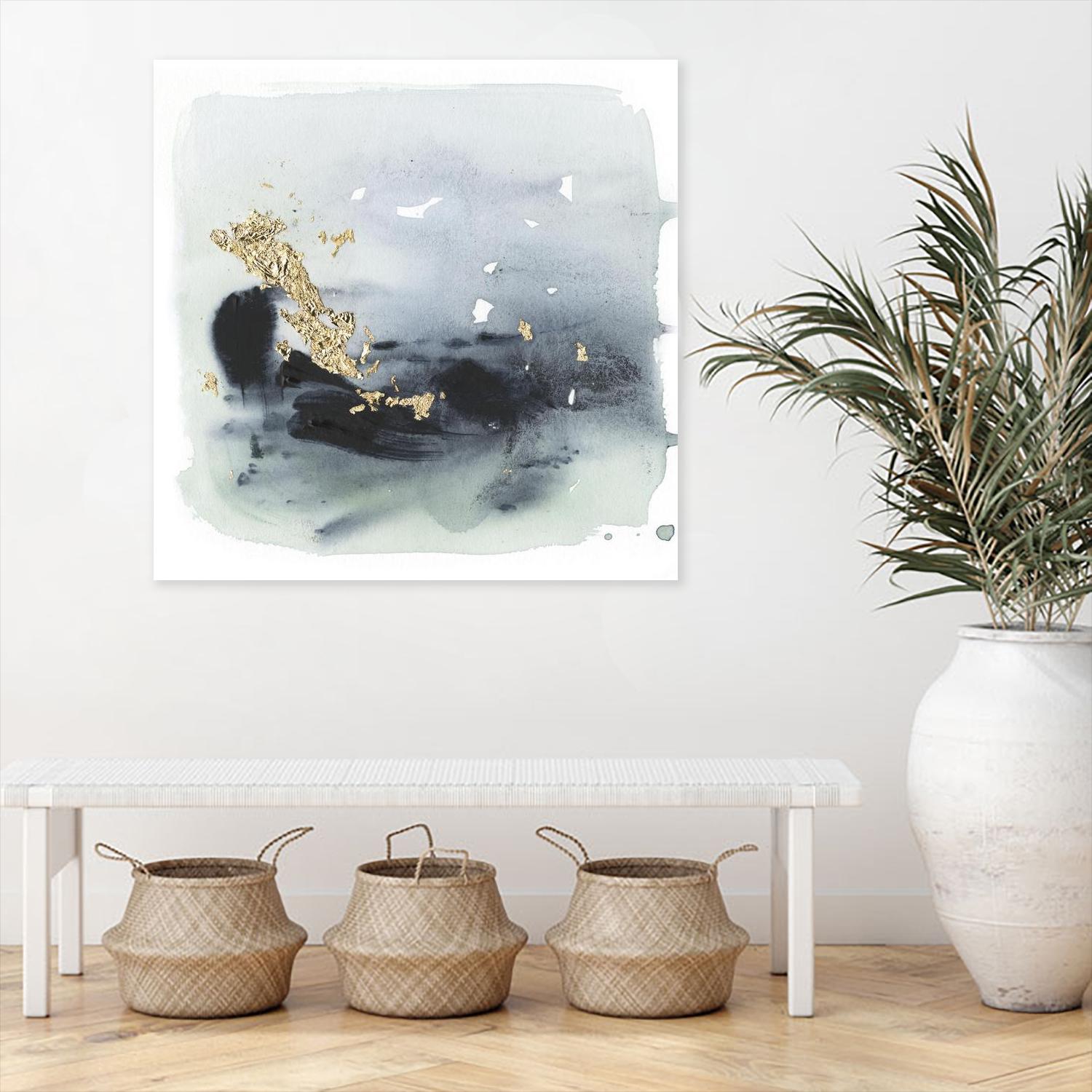 Cerulean & Gold II by Victoria Borges on GIANT ART - abstract