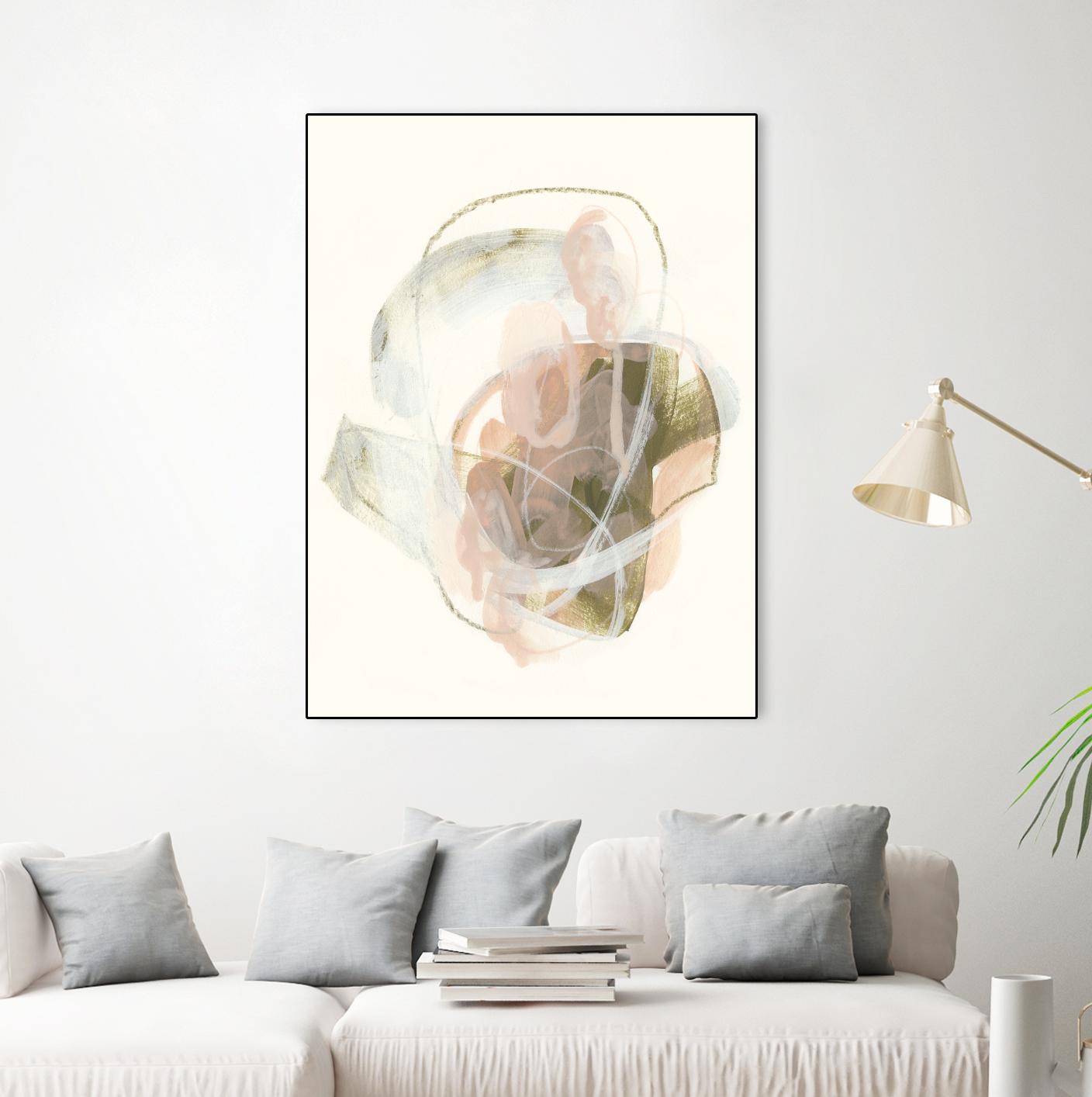 Hyacinth Gesture I by June Erica Vess on GIANT ART - pink abstract