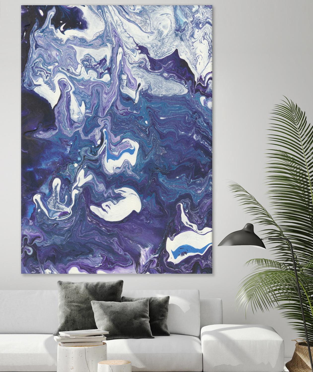 Meandering Mulberry I by Regina Moore on GIANT ART - pink abstract