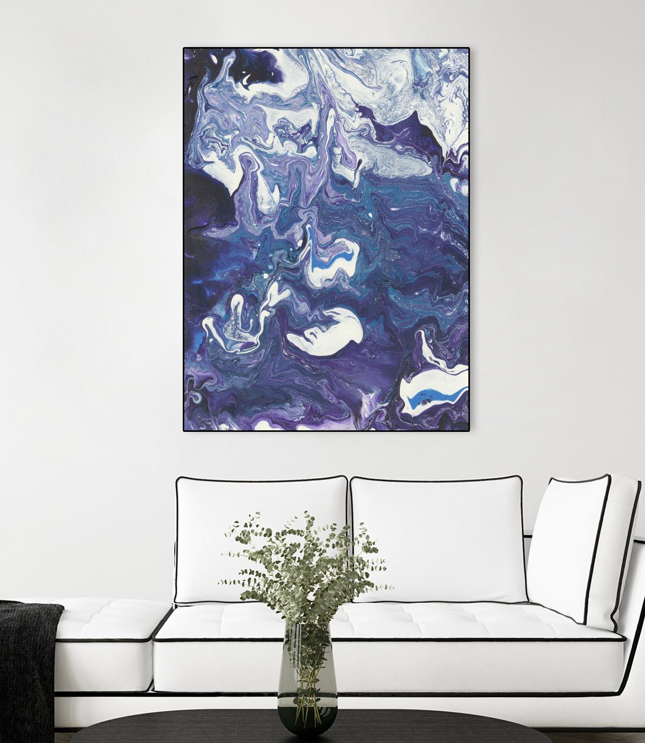 Meandering Mulberry I by Regina Moore on GIANT ART - pink abstract