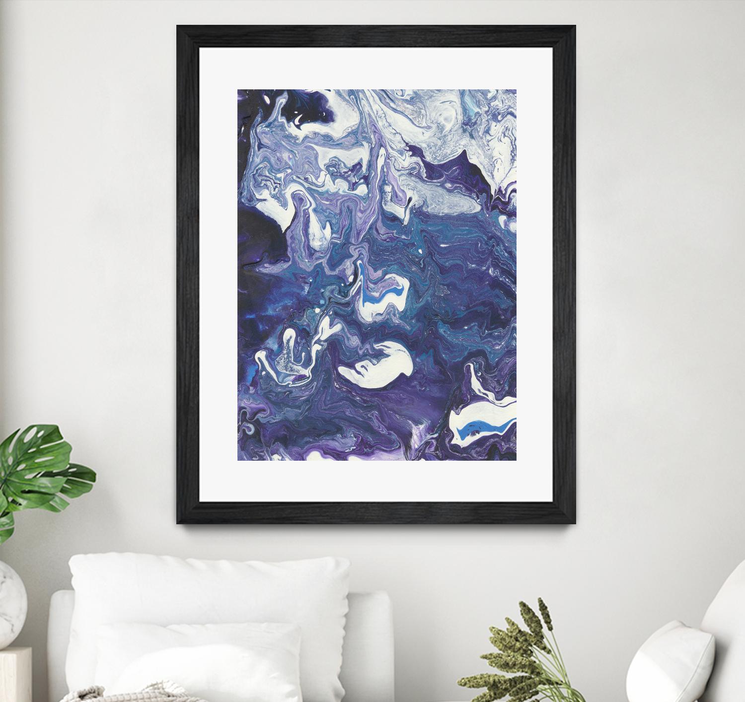 Meandering Mulberry I by Regina Moore on GIANT ART - pink abstract