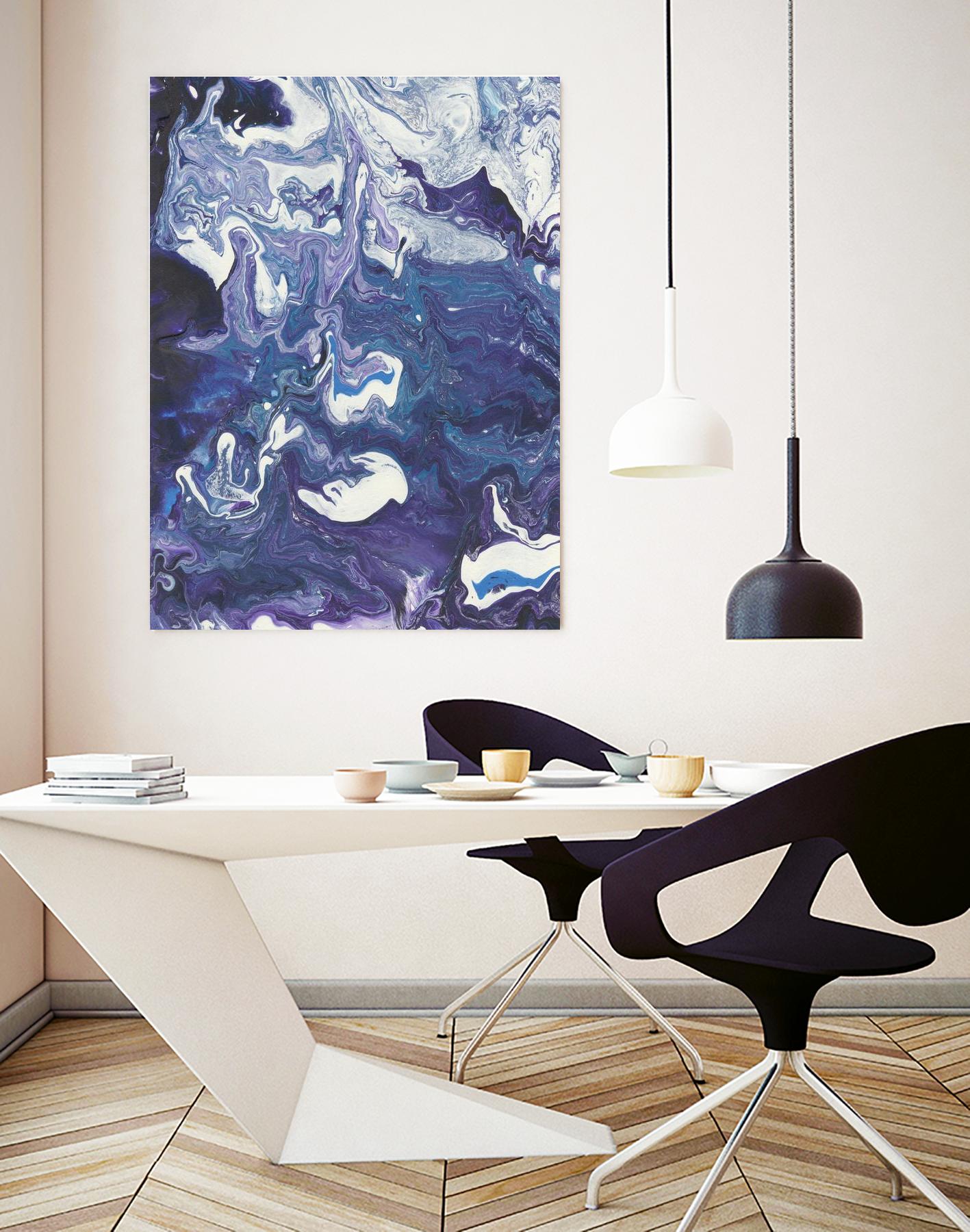 Meandering Mulberry I by Regina Moore on GIANT ART - pink abstract