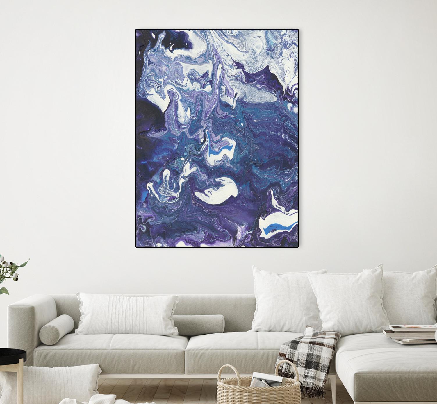 Meandering Mulberry I by Regina Moore on GIANT ART - pink abstract