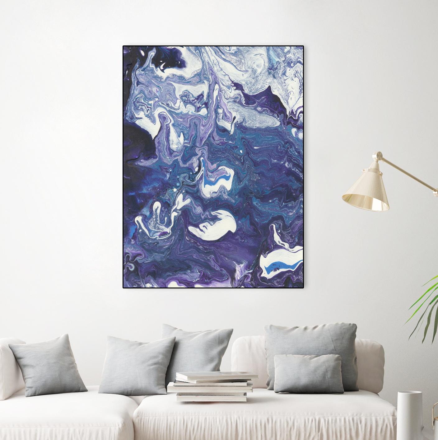 Meandering Mulberry I by Regina Moore on GIANT ART - pink abstract