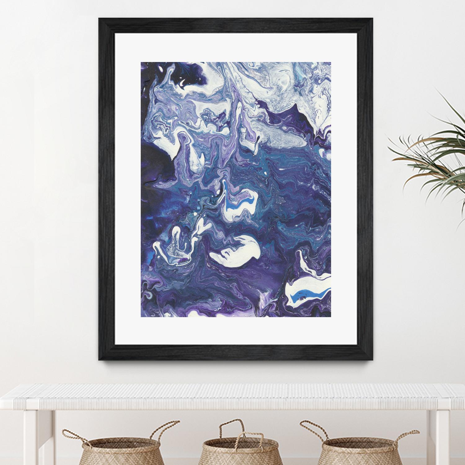 Meandering Mulberry I by Regina Moore on GIANT ART - pink abstract