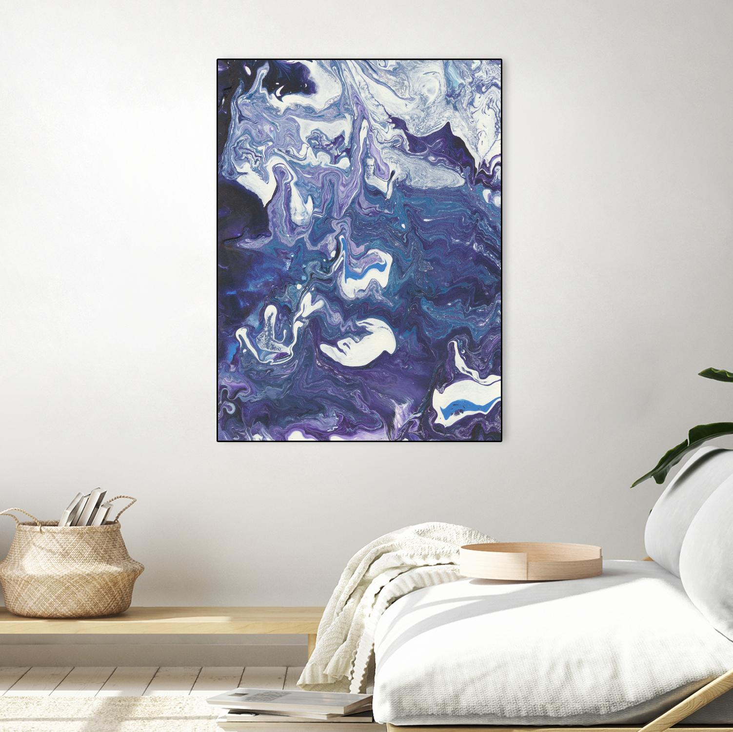 Meandering Mulberry I by Regina Moore on GIANT ART - pink abstract