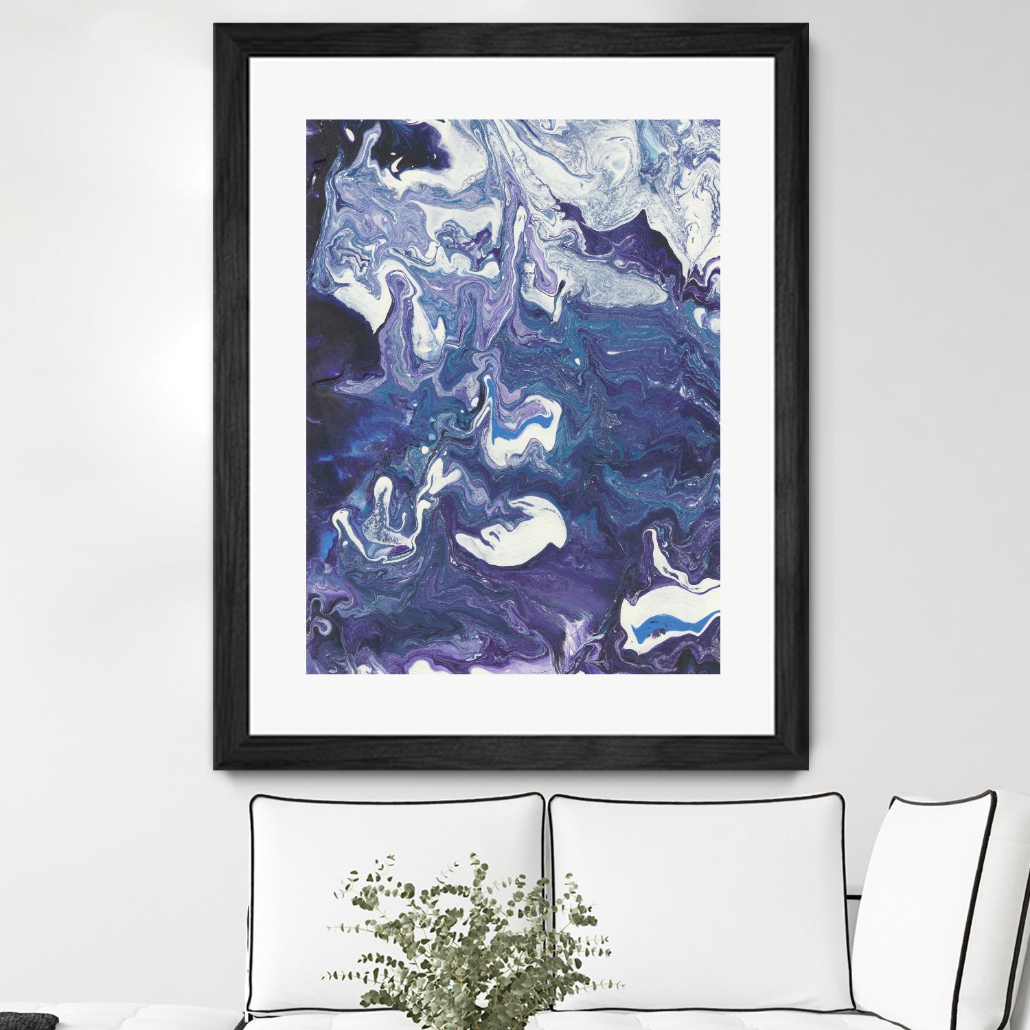 Meandering Mulberry I by Regina Moore on GIANT ART - pink abstract