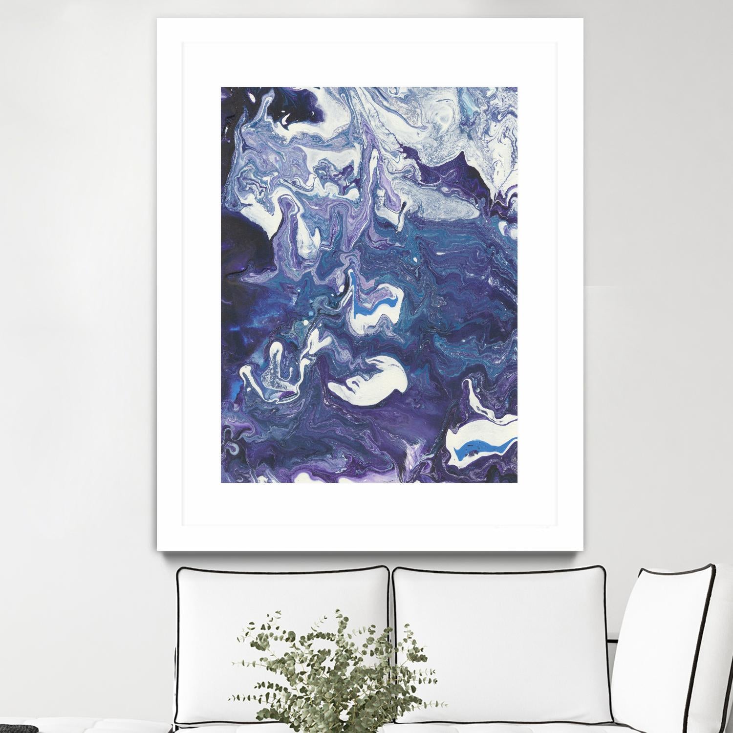 Meandering Mulberry I by Regina Moore on GIANT ART - pink abstract